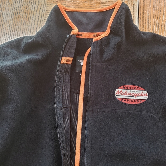 Harley Davidson Motorcycles women's fleece zip-up jacket, size XL - Picture 6 of 7